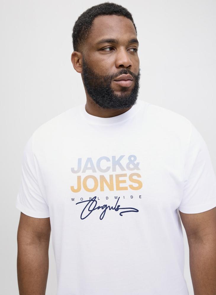 JACK & JONES Plus Size Crew Neck T-Shirt  - Image 3