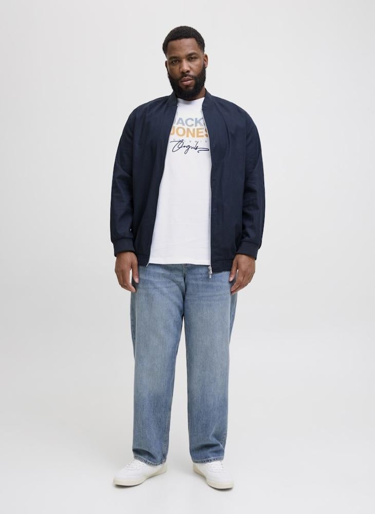 JACK & JONES Plus Size Crew Neck T-Shirt  - Image 4
