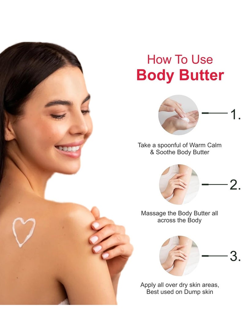ذا لوف كو. كريم الجسم كالم آند سوز 200 جم – ترطيب مكثف لمدة 48 ساعة بزبدة الشيا النقية، كريم الترطيب الشتوي العميق للنساء - Image 4