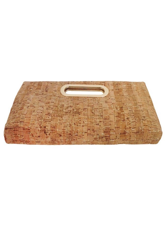JNB Cork Top Handle Clutch Gold - Image 3