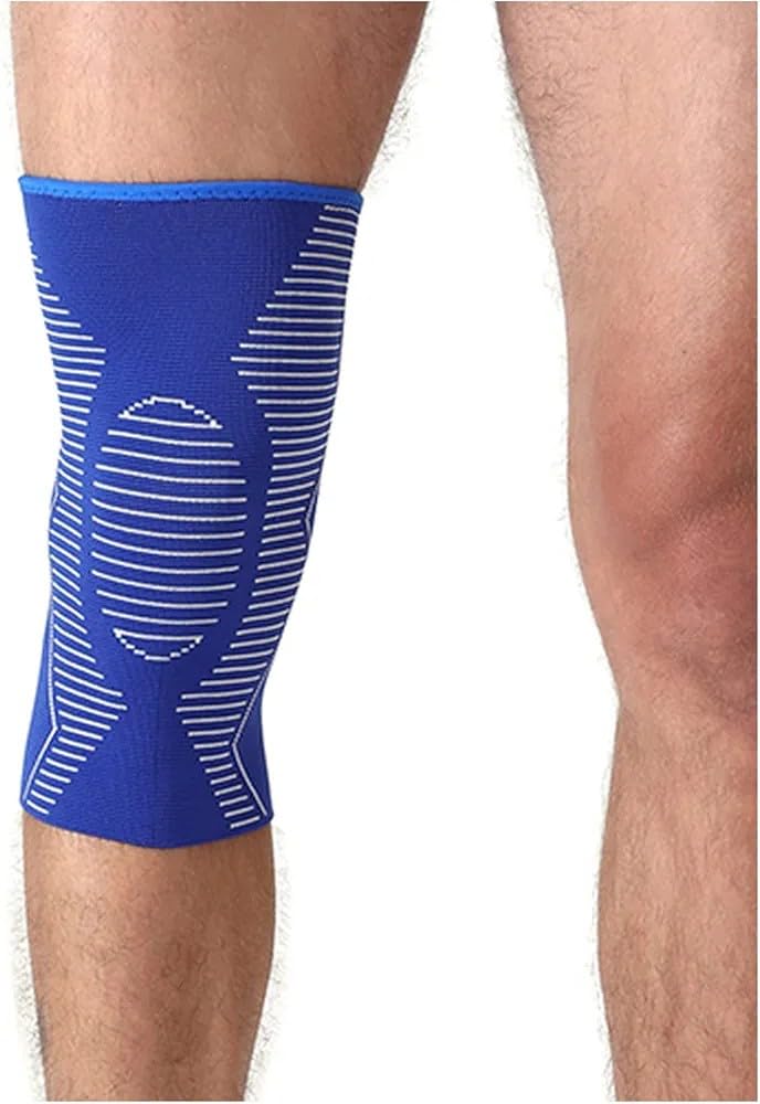 SIBOTE Compression Calf Brace - Athletic Support Sleeve in Blue - Image 2