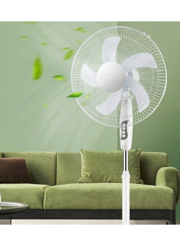Denx Stand Fan, 60W, 16 Inch, 90° Wide Swing, 3 Adjustable Speeds, 5AS Blade System, Optimal Air Circulation, for Perfect Room Temperature, Sleek Design - Image 5