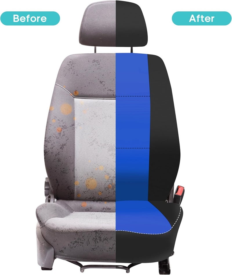 FH Group Car Seat Covers Front Set Blue Neoprene - Car Seat Cover for Low Back Seats with Removable Headrest, Universal Fit, Automotive Seat Covers, Airbag Compatible, Car Seat Cover for SUV, and Van - Image 5