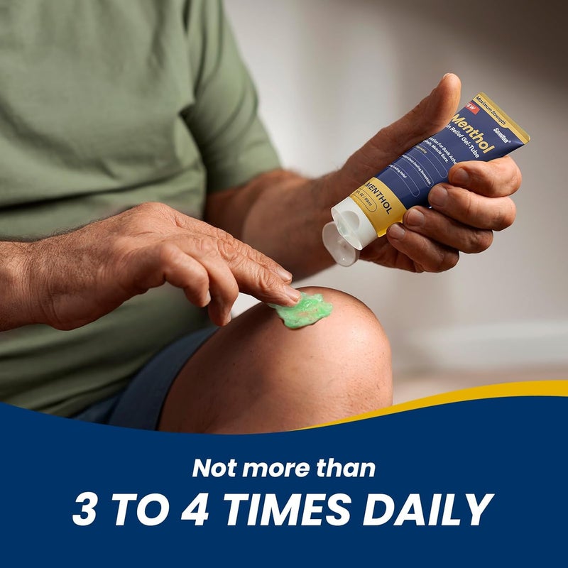 Sumifun Menthol Pain Relief GelTube3 FL OZ Tube Pack of 1 for Knee  Lower Back Pain Relief Sore Muscle Relief Neck Pain Relief Shoulder Pain Relief - Image 5