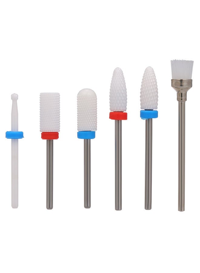 NIBEMINENT 6-Piece Nail Drill Bit Set Multicolour - Image 1