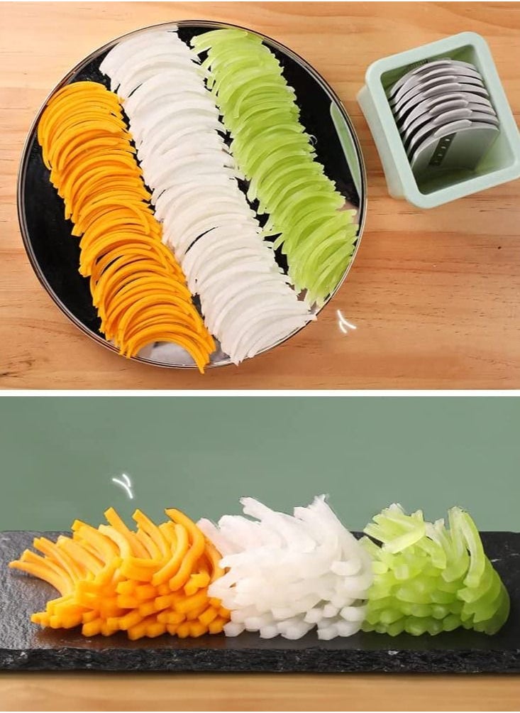Generic Multifunctional Vegetable Cutter Chopper Rotary Cheese Grater 3-in-1 Shredder Slicer Grinder Salad Maker Machine with Stainless Steel Roller Blades for Vegetable Fruit Nut  - Image 5
