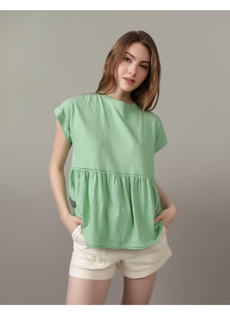 American Eagle Casual Oversized Tie T-Shirt  - Image 1