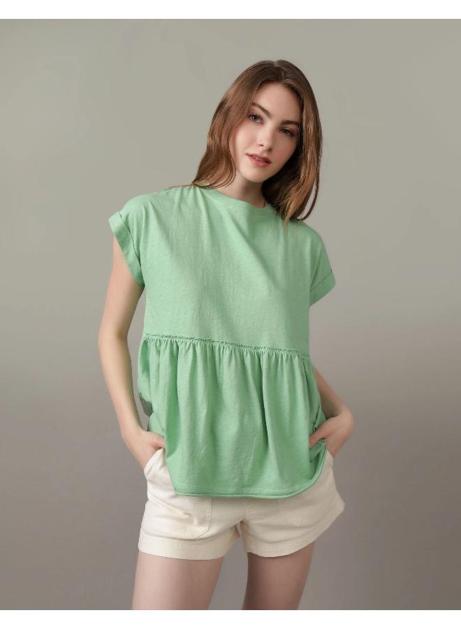 American Eagle Casual Oversized Tie T-Shirt - Image 1