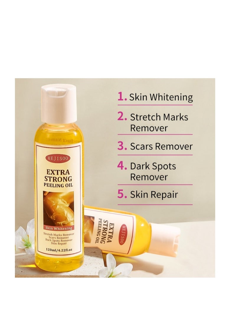 MEJISOO - Yellow Peeling Oil 120ml Super Strength Dead Skin Remover Skin Moisturizing Hydrating Butter Peeling Remove Dead Skin and Calluses on Feet and Hand Dark Spot Peeling Oil - Image 1