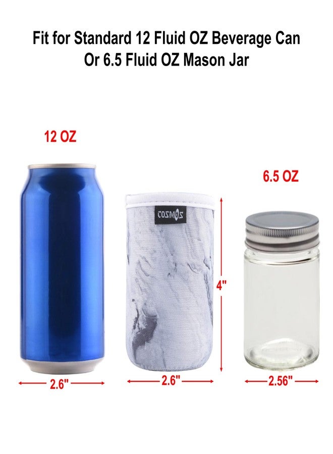 CM Soft Neoprene Standard Beverage Can Sleeves Insulators Regular Standard Can Covers for Standard 12 Fluid Ounce Drink & Beer Cans - Image 5