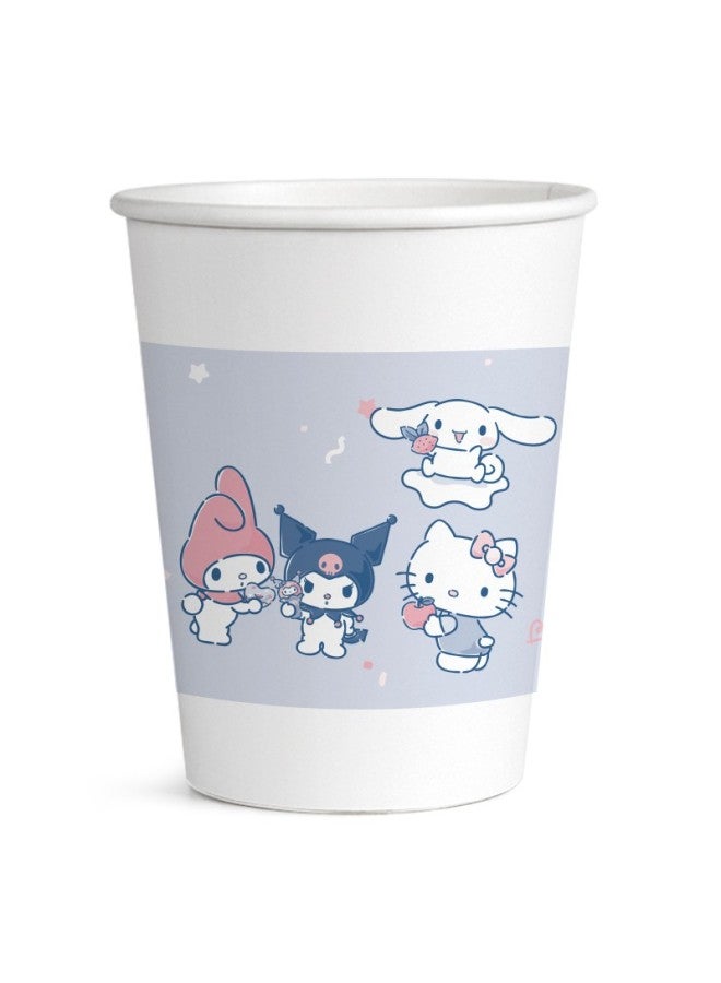 Yekee Disposable Paper Cups Sanrio Collaboration Thickened Business And Home Family Pack 250ml 80 Count K-8162 - Image 5