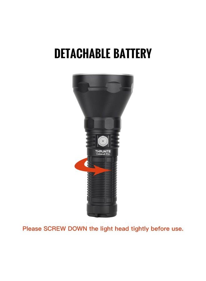 ThruNite Catapult Pro Rechargeable Flashlight, SFT70 LED, 1005 Meters Throw, 2713 High Lumens Bright Searchlight, Long Beam Distance Spotlight for Hiking, Camping, and Hunting - CW - Image 4