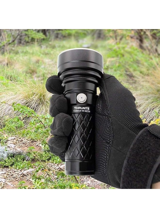ThruNite Catapult Pro Rechargeable Flashlight, SFT70 LED, 1005 Meters Throw, 2713 High Lumens Bright Searchlight, Long Beam Distance Spotlight for Hiking, Camping, and Hunting - CW - Image 2