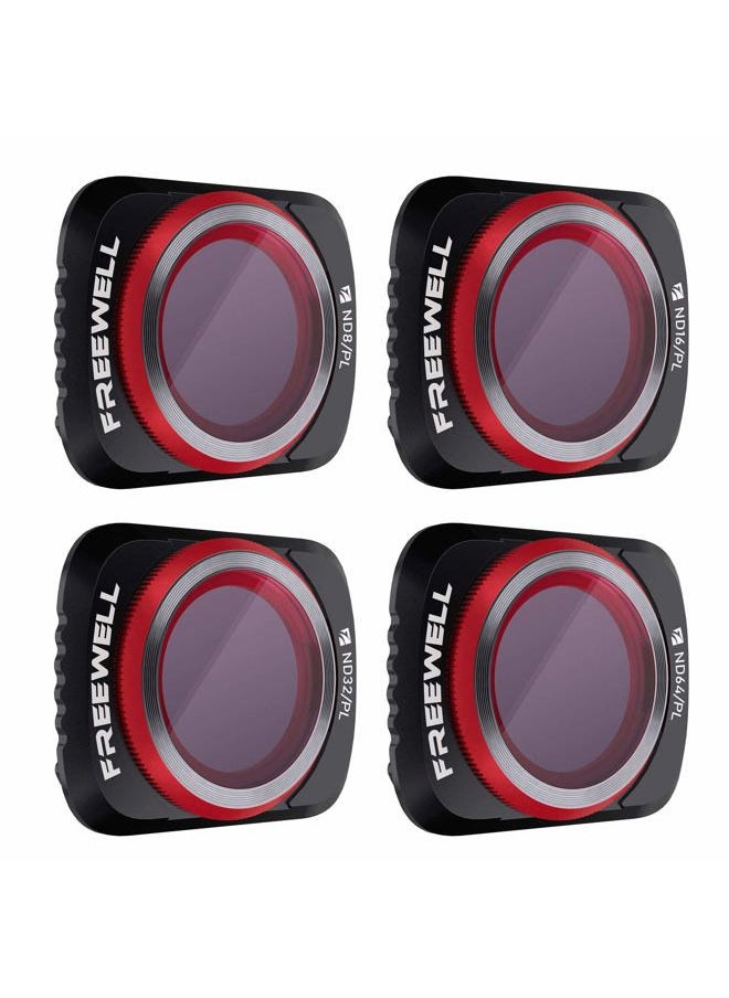 FreeWell - Freewell Bright Day - 4K Series - 4Pack Filters Compatible with Mavic Air 2 Drone - Image 1