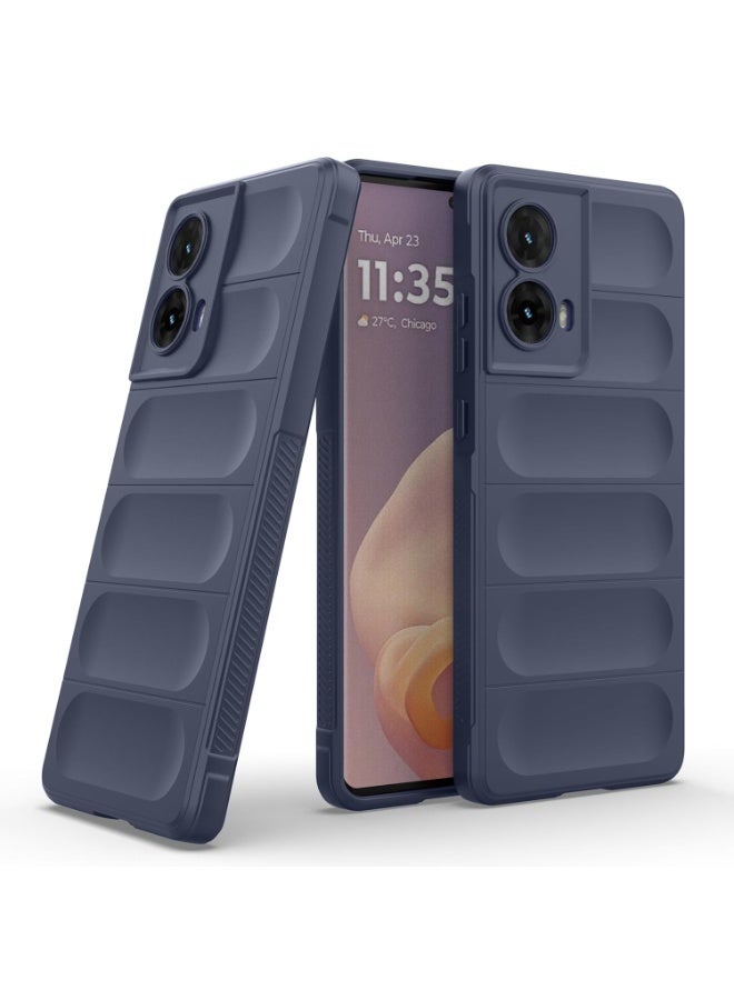 Premium Protection Back Silicone Case Compatible with Motorola Moto G85 5G Magic Shield Shockproof Case with Camera Protection (Blue)  - Image 1