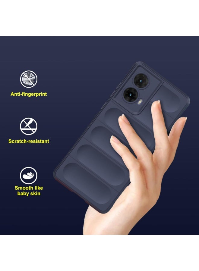 Premium Protection Back Silicone Case Compatible with Motorola Moto G85 5G Magic Shield Shockproof Case with Camera Protection (Blue)  - Image 4