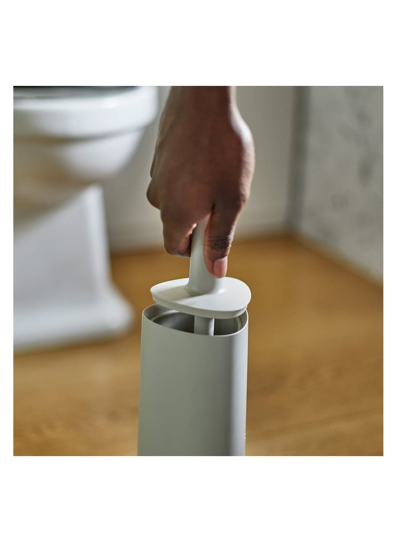 Joseph Joseph Flex 360 Matt Toilet Brush, Ecru - Image 2