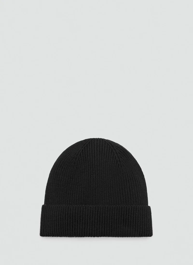 مانجو مان Ribbed wool hat