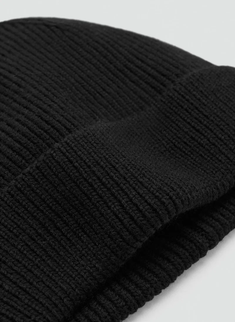 Mango Man  Ribbed wool hat for Men | Best Price UAE