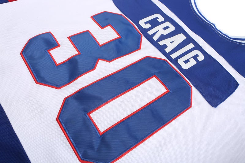 PRIMITAS Hockey Jersey of USA 1980 Olympic Team Jerseys #30 Jim Craig Stitched Letters and Numbers White S-XXXL - Image 3