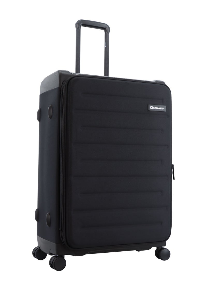 Discovery Motion PP and Polyester Large Check-In Luggage Black, Durable Lightweight Unbreakable Suitcase, 4 Double Wheel With TSA Lock Trolley Bag (28 Inch). - pzsku/ZA32C7E1FCBCBA9821CC5Z/45/_/1720613667/ca61586d-a72d-4f9c-8790-5a05694b4482