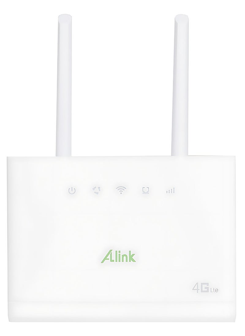 الينك Alink 4G LTE ROUTER 300MBPS مع فتحة بطاقة SIM- أبيض  - Image 1
