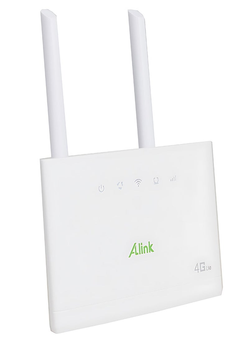 الينك Alink 4G LTE ROUTER 300MBPS مع فتحة بطاقة SIM- أبيض  - Image 2
