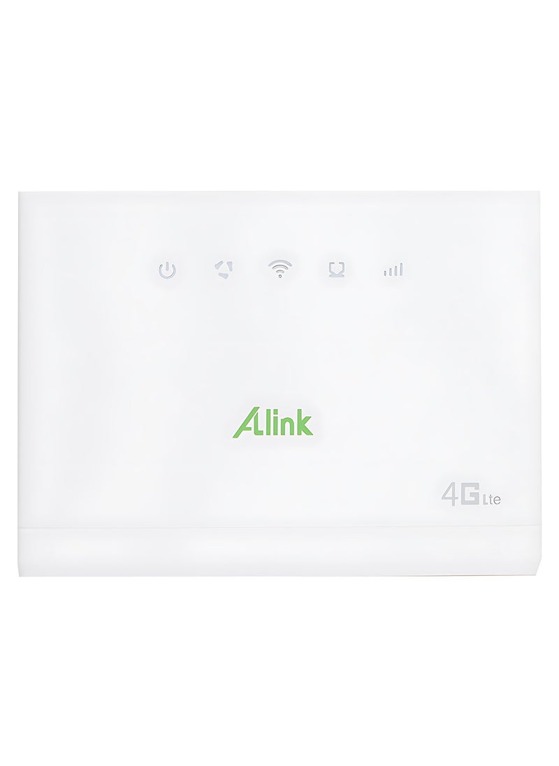 الينك Alink 4G LTE ROUTER 300MBPS مع فتحة بطاقة SIM- أبيض  - Image 4
