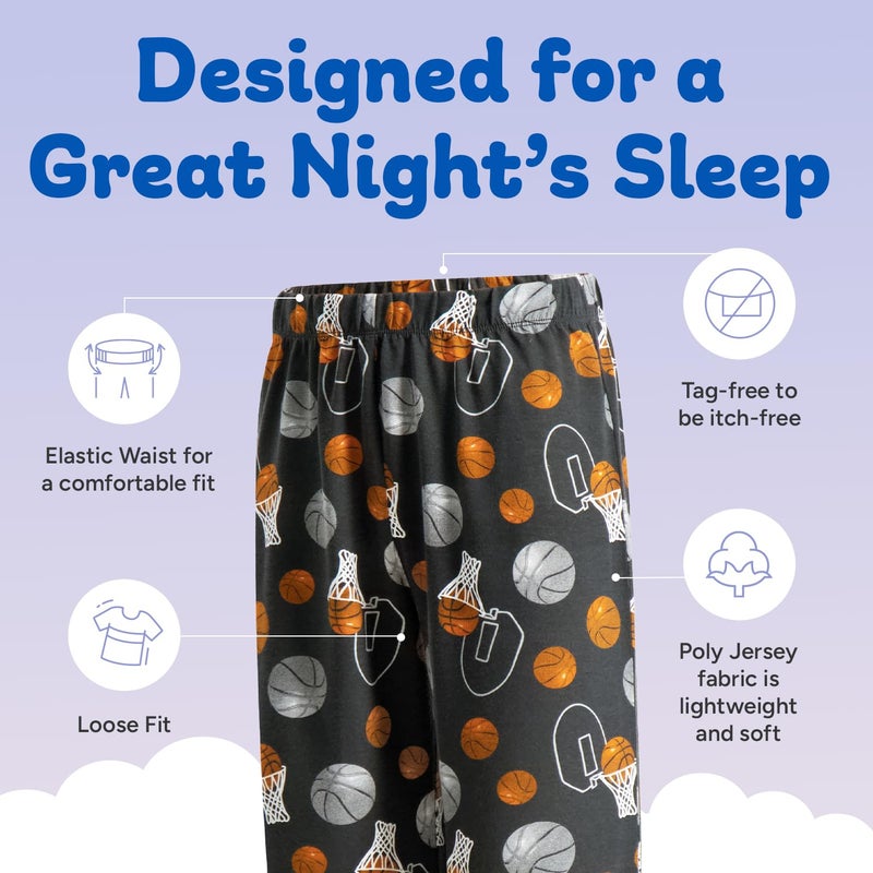 US Angels Boys Pajamas Set | 3-Piece Pant, Shirt, Shorts Sleepwear Pjs for Kids | Loose Fit, Soft, Breathable - Image 4