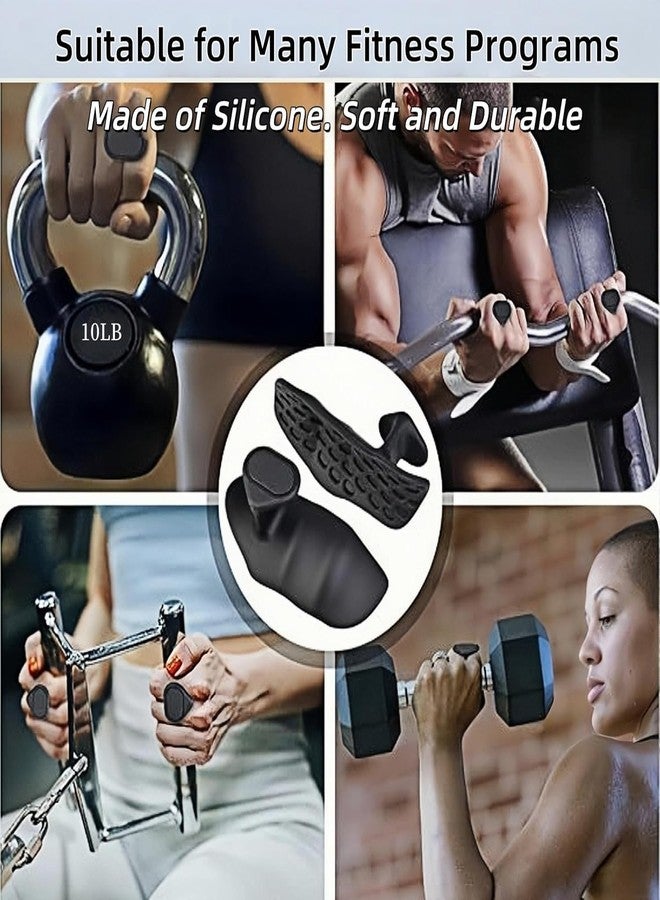 ESCUCHA Anti-Slip Workout Grips, Ergonomic Workout Gloves, Weight Lifting Grips, for Men and Women, Silicone Gym Grips Pads, Soft, Palm Protection, Suitable for Various Fitness Training - Image 4
