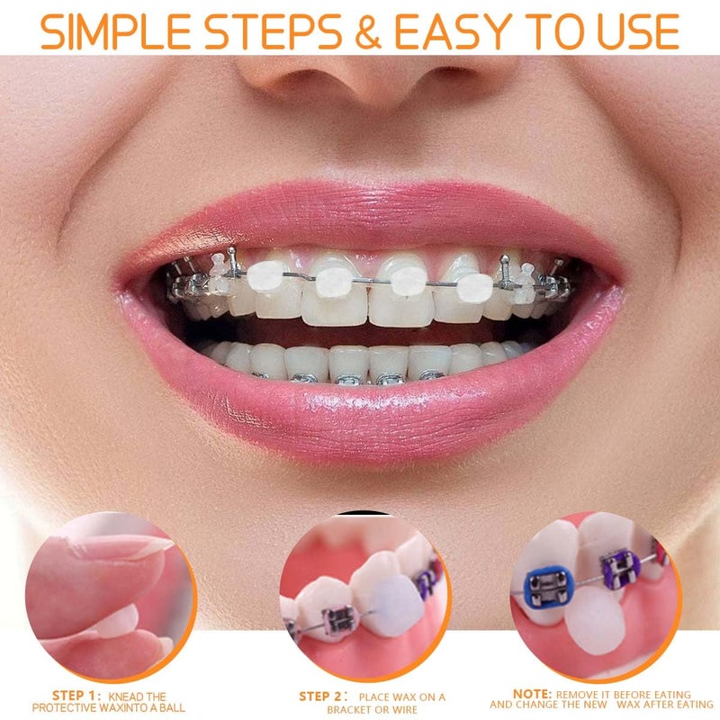 OBTANIM 15 Pack Colorful Braces Wax Dental Care Orthodontic Wax for Braces Wearer (10 Color) - Image 4