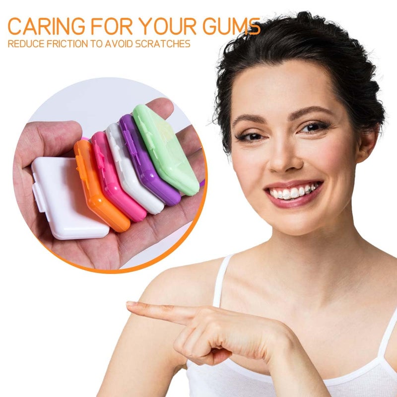 OBTANIM 15 Pack Colorful Braces Wax Dental Care Orthodontic Wax for Braces Wearer (10 Color) - Image 5