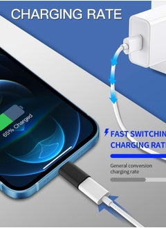 zoyuzan 4Pack,USB C Female to Lightning Male Adapter,USB-C to Lightning Adapter,Lightning to USB C,Type C Cable Charger Adaptor for Apple iPhone 12 11 Mini PRO MAX XS XR X SE2 7 8Plus Ipad AIR USBC Charging  - Image 5