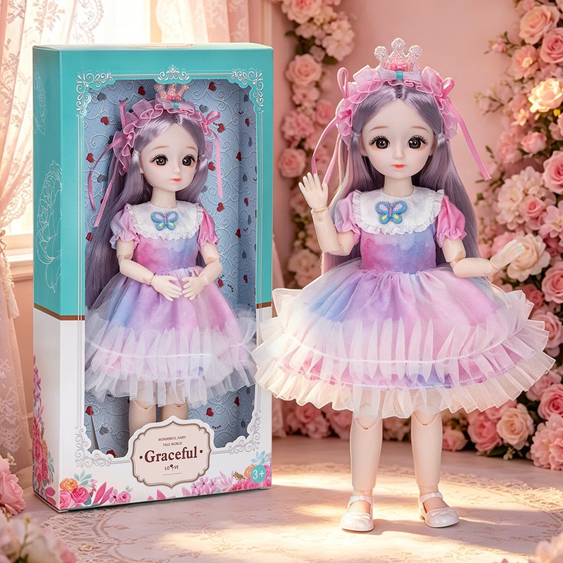 ملابس دمية BJD بمقاس 1/6 مع دمية 30 سم، فستان أميرة بأسلوب الغابة، هدية ملابس للبنات - Image 4