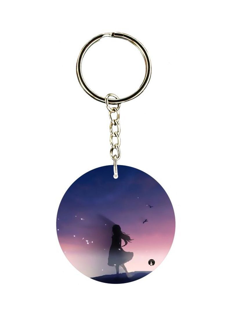 Girl Printed Keychain