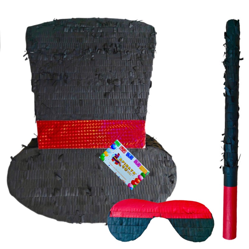 A Pinata 4 U APINATA4U Magician Hat Pinata 175x134x35 Inch Elevate Your Magic Show Birthday with Las Vegas Casino Vibes Complete Party Supplies Includes Stick and Mask - Image 3