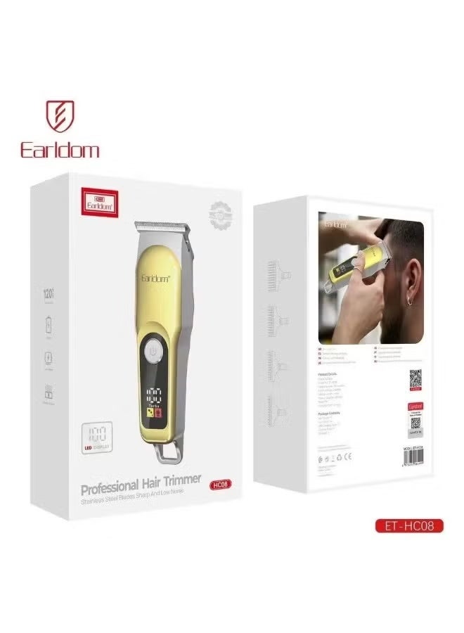 Earldom ET-HC08 Professional Cordless Hair Trimmer – Rechargeable & Precision Grooming for All - Image 2