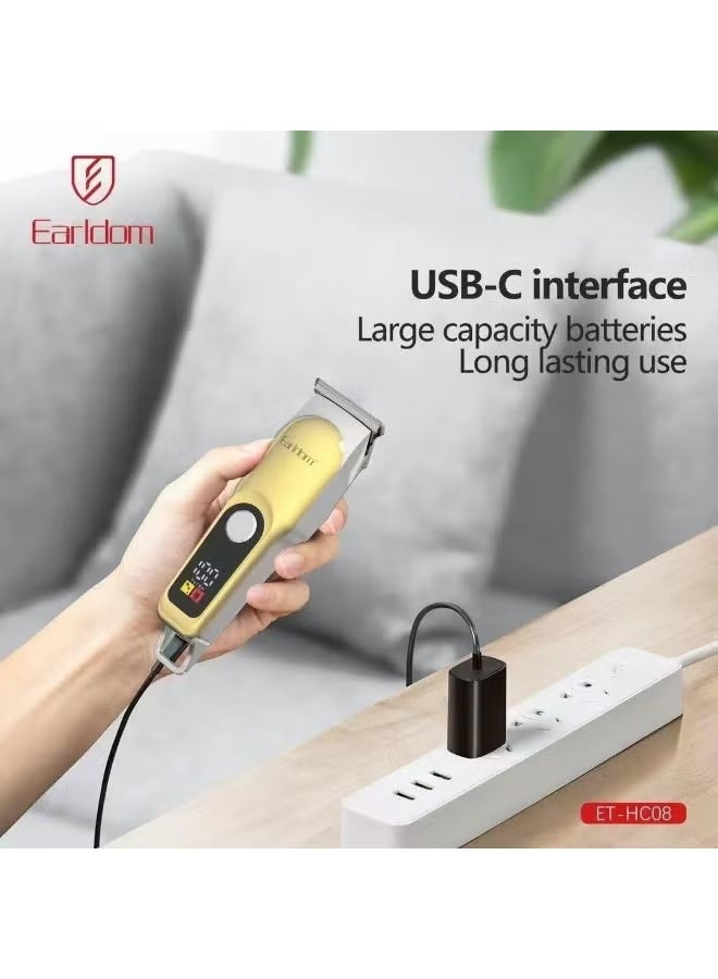 Earldom ET-HC08 Professional Cordless Hair Trimmer – Rechargeable & Precision Grooming for All - Image 4