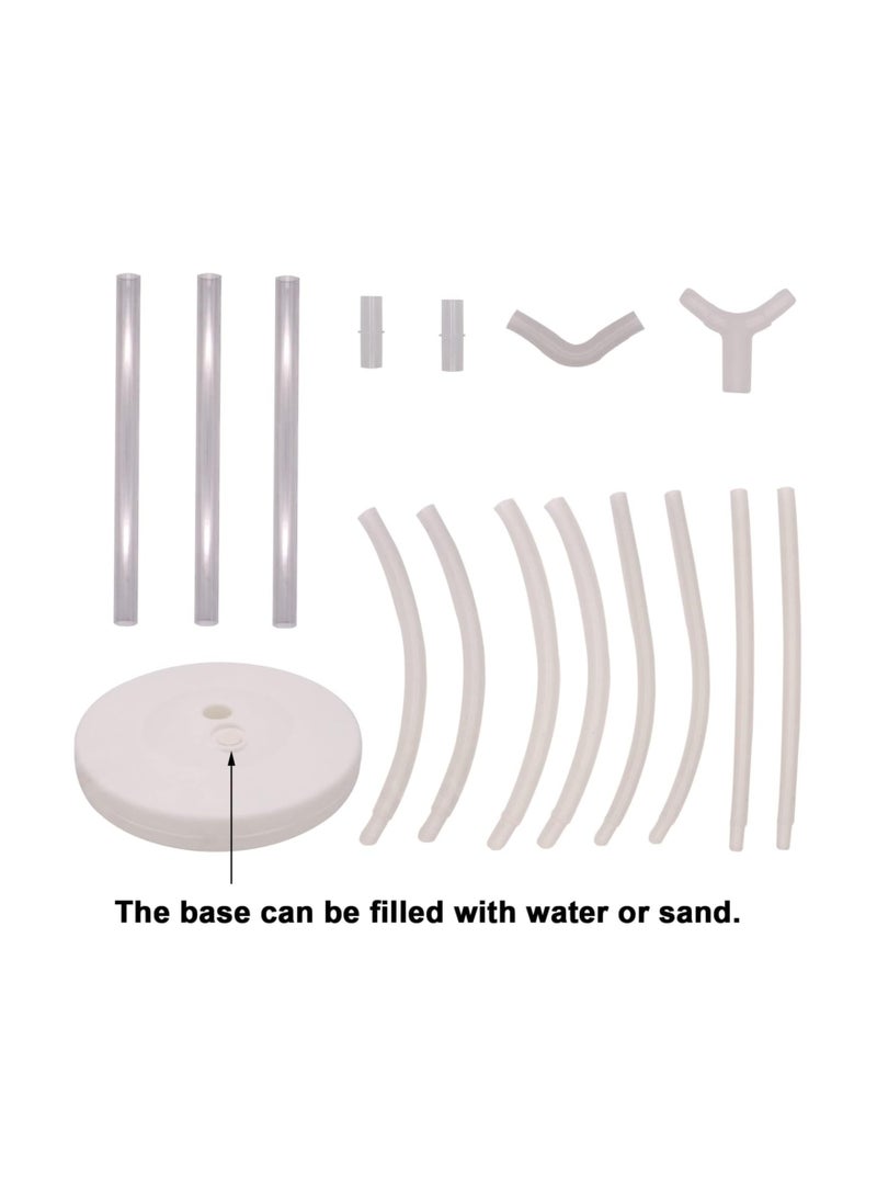 KASTWAVE Heart Shape Balloon Arch Stand, 2 Set Heart Balloon Column Stands With Base, Party Balloon Decorations Ring Bracket for Birthday, Wedding, Baby Shower, Graduation, Anniversary - Image 2