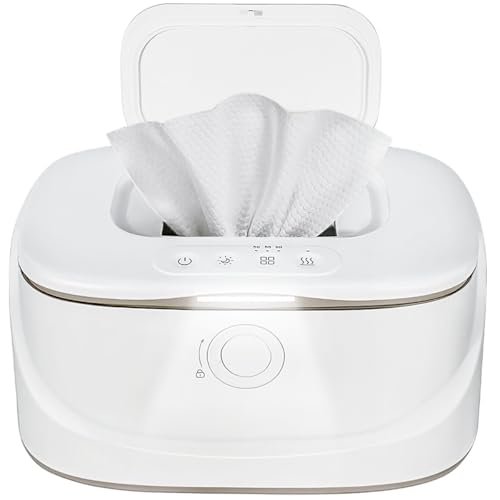 Zertylre Baby Wipe Warmer with Night Light,Innovative Spring Design,Baby Wet Wipes Dispenser for Large Wipes,Wipes Warmer for Newborn Baby,Temperature Display,3 Modes of Temperature Heating Control - Image 1