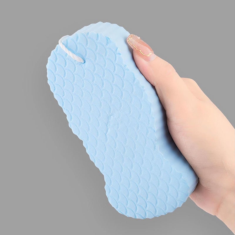 cheekyglo Super Soft Exfoliating Bath Sponge - 2022 New Exfoliating Body Scrubber, Bath Sponge Exfoliating for Adults Children and Pregnant Women (1PC/Blue) - Image 5
