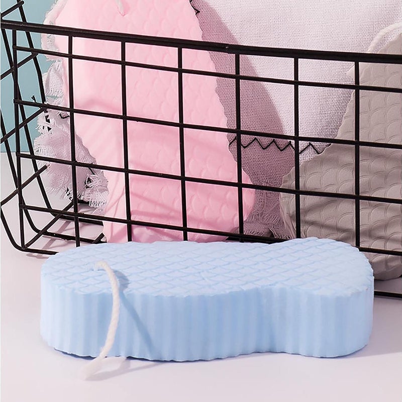 cheekyglo Super Soft Exfoliating Bath Sponge - 2022 New Exfoliating Body Scrubber, Bath Sponge Exfoliating for Adults Children and Pregnant Women (1PC/Blue) - Image 2