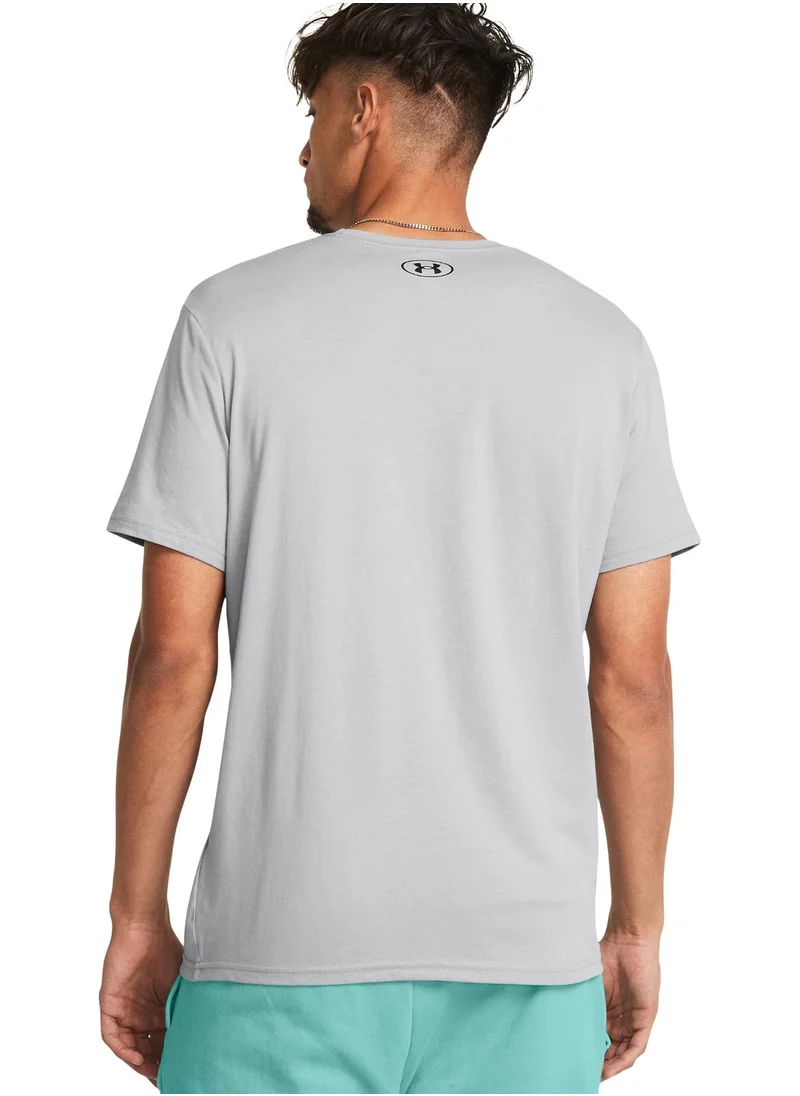 UNDER ARMOUR Colorblock Wordmark Short Sleeve T-Shirt