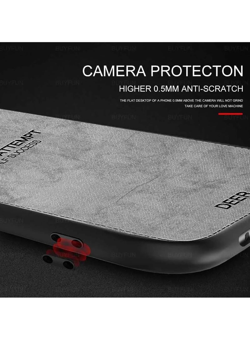 عام Case Compatible with Xiaomi Poco F6 Pro 5G, Ultra-Thin Deer Pattern Leather Back Case Silicone Soft Edge Shockproof Full Body Protective Cover Case - Image 3