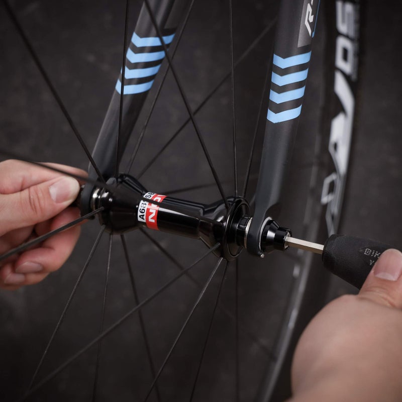 CyclingDeal Bike Bicycle Wheel Hub Non Quick Release Lock Skewers Set 5mm - Prevent Removing Wheels by Hands - for Road Bikes - Image 5