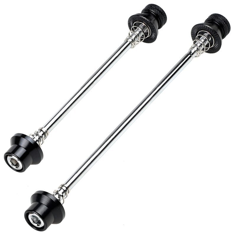 CyclingDeal Bike Bicycle Wheel Hub Non Quick Release Lock Skewers Set 5mm - Prevent Removing Wheels by Hands - for Road Bikes - Image 1