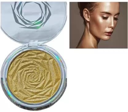 SUPRICHI Highlighter Powder Glitter Palette Rose Shape Face makeup Glow Face Shimmer Longlasting Highliter 12g - Image 4