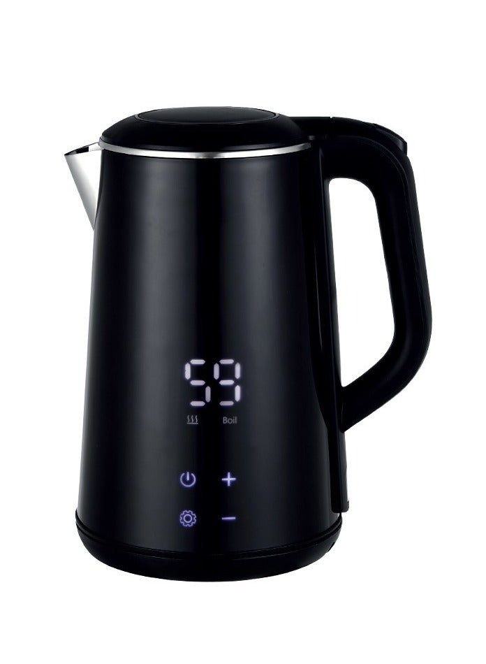 Denx 1.6L Stainless Steel Kettle, Mini Kettle, Set Temperature to 45°C-100°C, Auto Shut-Off, Dry Boil Protection, Overheat Protection, 1500W, Black - Image 5