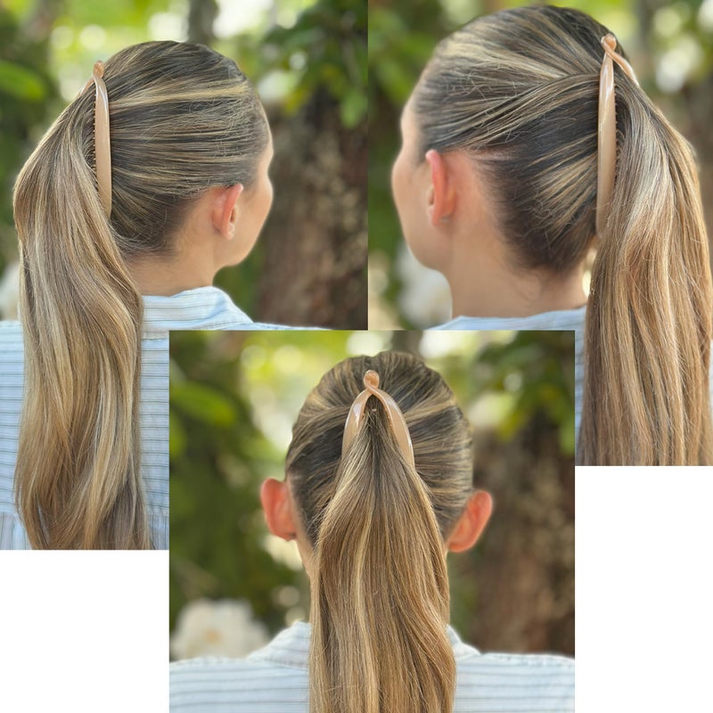 Camila Paris CP2889 French Large Banana Clip Hair Comb, Classic Banana Clips Hair for Thick Hair Ponytail Holder Interlocking Styling Clips for Women Made in France - Image 2