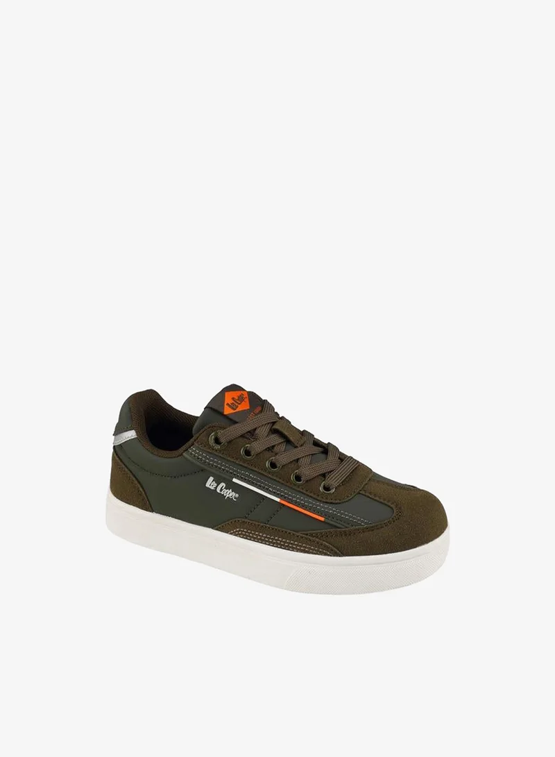 Lee Cooper Boys Panelled Lace-Up Sneakers